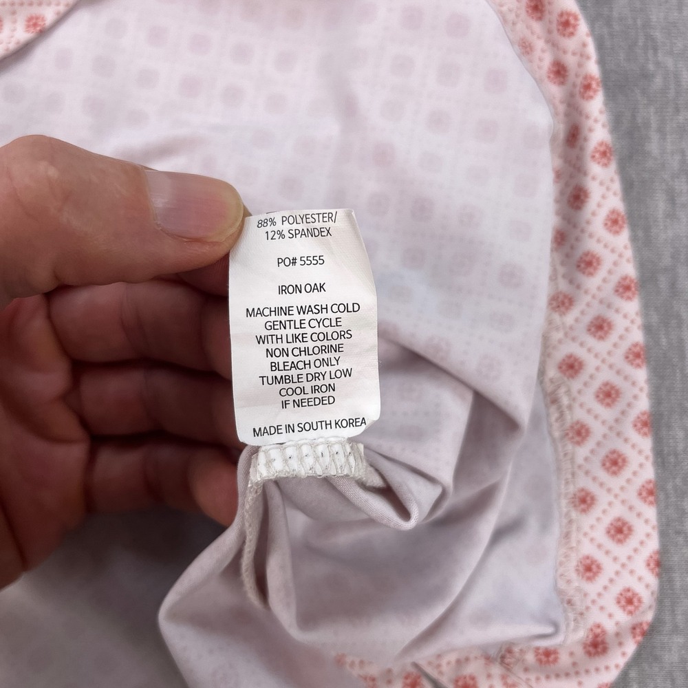 Iron Oak Polo Shirt Mens 3XL Red/Pink Revel Pearl Snap Short Sleeve Golf Stretch - Picture 6 of 12